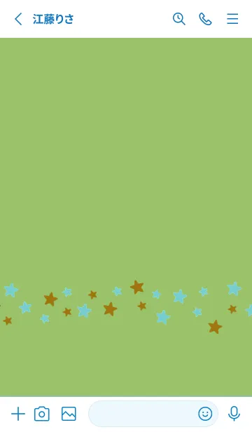 [LINE着せ替え] SIMPLE COLOR STAR THEME 18の画像2