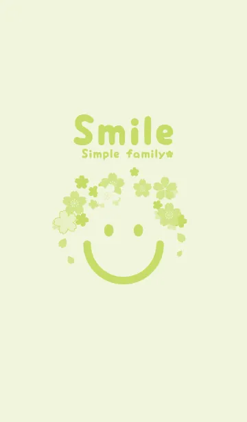 [LINE着せ替え] スマイル＆桜 白百合の画像1