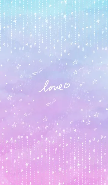 [LINE着せ替え] 星 キラキラ グラデーション26の画像1