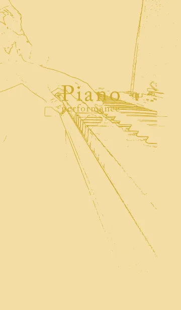 [LINE着せ替え] ピアノ演奏  砥粉色の画像1