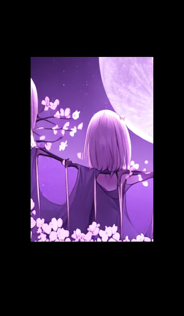 [LINE着せ替え] 月光夜桜#DJ122。の画像1