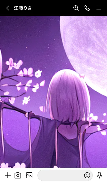 [LINE着せ替え] 月光夜桜#DJ122。の画像2
