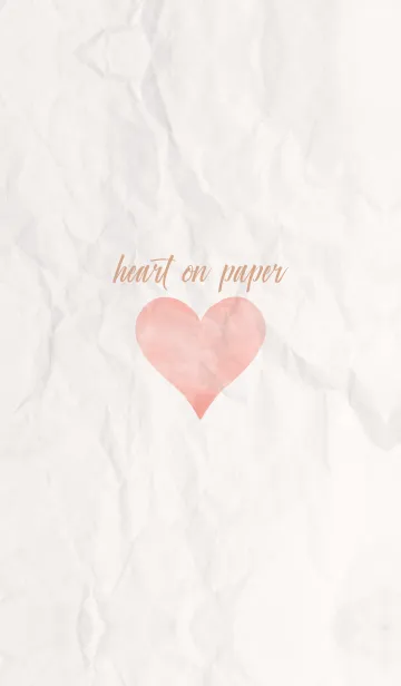 [LINE着せ替え] simple watercolor heart on paper 20の画像1