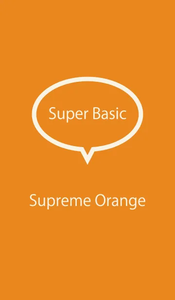 [LINE着せ替え] Super Basic Supreme Orangeの画像1