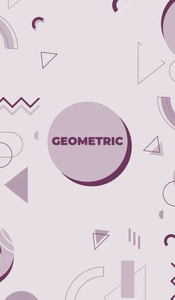 [LINE着せ替え] Full Geometric Lola Purpleの画像1