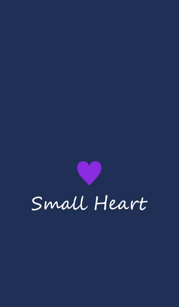 [LINE着せ替え] Small Heart *Navy Purple 15*の画像1