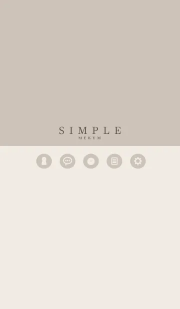 SIMPLE ICON BROWN - MEKYMの着せ替えメイン画像
