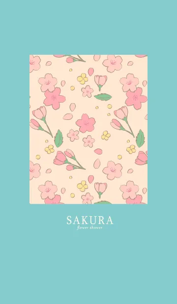 [LINE着せ替え] SAKURA flower showerの画像1