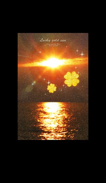 [LINE着せ替え] ＊金運を最強にする太陽とクローバー3＊の画像1