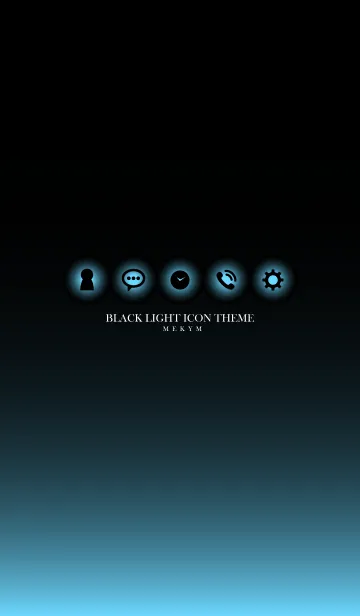 [LINE着せ替え] BLACK LIGHT ICON THEME.MEKYM 7の画像1