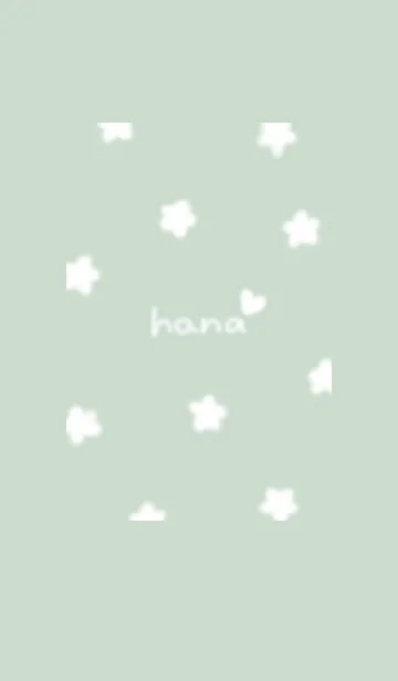[LINE着せ替え] hana✿cream sage green07_1の画像1