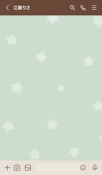 [LINE着せ替え] hana✿cream sage green07_1の画像2