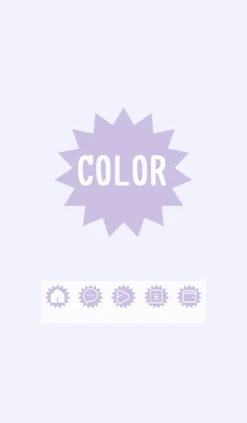 [LINE着せ替え] purple color H24の画像1