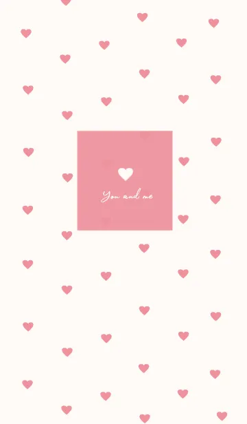 [LINE着せ替え] pattern_heart (peach pink)の画像1