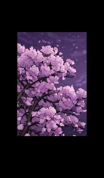 [LINE着せ替え] 月光夜桜#DK111。の画像1