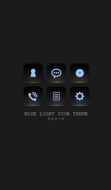 [LINE着せ替え] BLUE LIGHT ICON THEME-SWITCH- 7の画像1