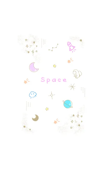 [LINE着せ替え] かわいい宇宙の画像1