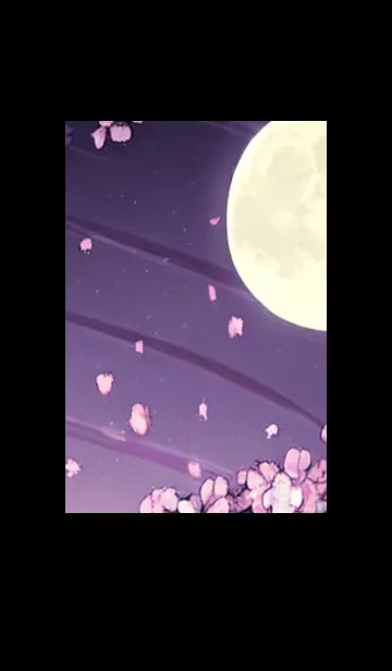 [LINE着せ替え] 月光夜桜#DK12。の画像1