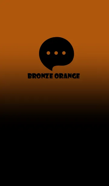 [LINE着せ替え] Black & Bronze Orange Theme V4 (JP)の画像1