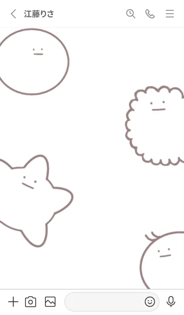 [LINE着せ替え] 血球たちの着せ替え（白）の画像2