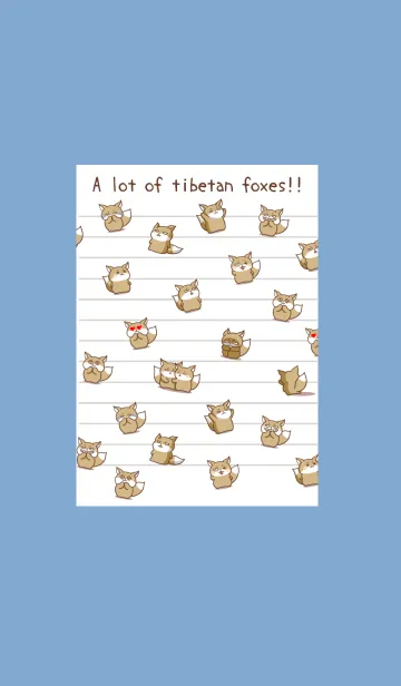 [LINE着せ替え] チベスナノート/くすみブルーの画像1