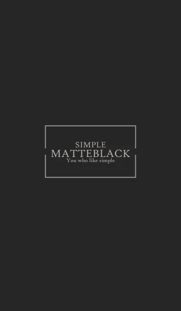 [LINE着せ替え] MATTE BLACK-SIMPLE 14の画像1