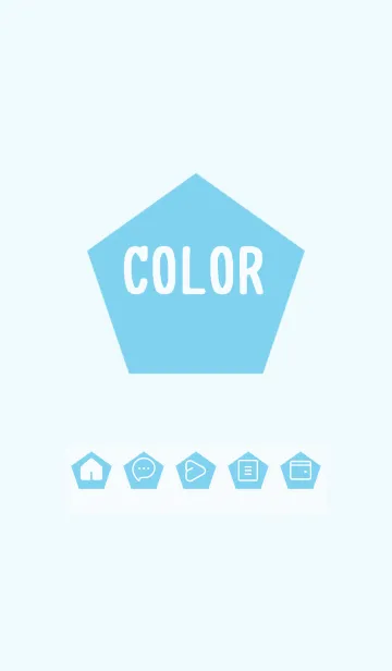 [LINE着せ替え] blue color I23の画像1