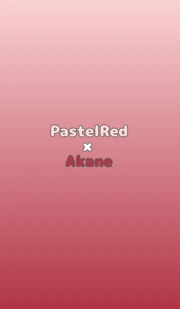 [LINE着せ替え] パステルレッド★茜色.TKCの画像1