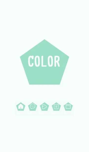 [LINE着せ替え] green color I45の画像1