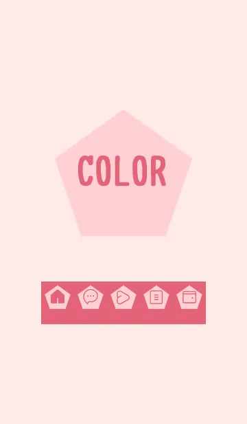 [LINE着せ替え] pink color I22の画像1