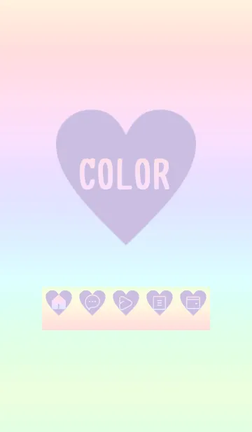 [LINE着せ替え] purple color rainbow F04の画像1