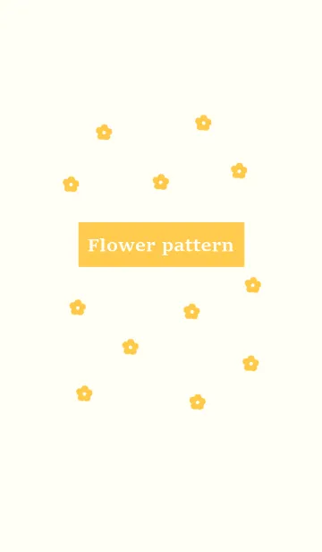 [LINE着せ替え] flower pattern (orange)の画像1