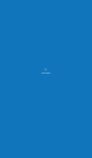 [LINE着せ替え] Less is more (blue)の画像1