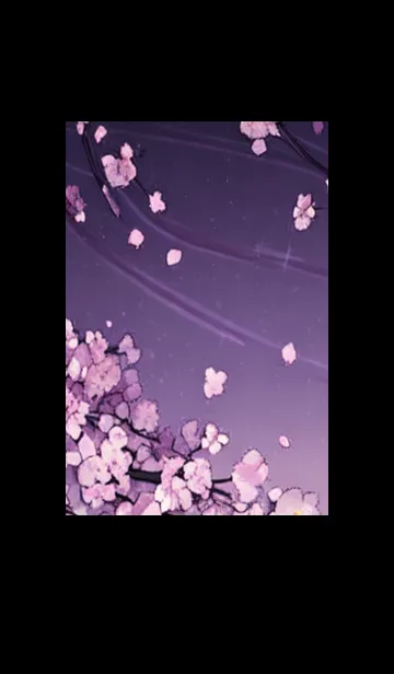 [LINE着せ替え] 月光夜桜#DK125。の画像1