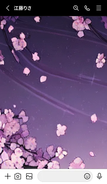 [LINE着せ替え] 月光夜桜#DK125。の画像2