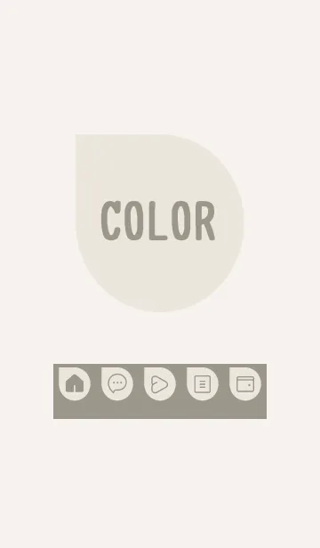 [LINE着せ替え] beige color J21の画像1