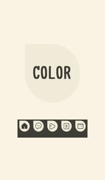 [LINE着せ替え] beige color J23の画像1