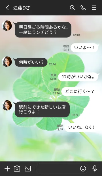 [LINE着せ替え] 四つ葉のクローバー Vintage Lens #1-12の画像3