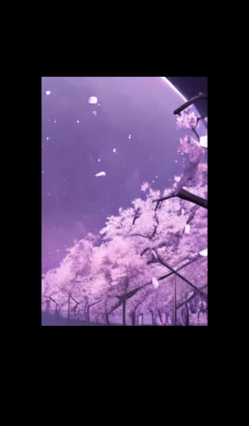 [LINE着せ替え] 月光夜桜#DK123。の画像1