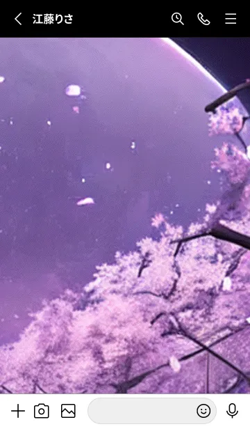 [LINE着せ替え] 月光夜桜#DK123。の画像2