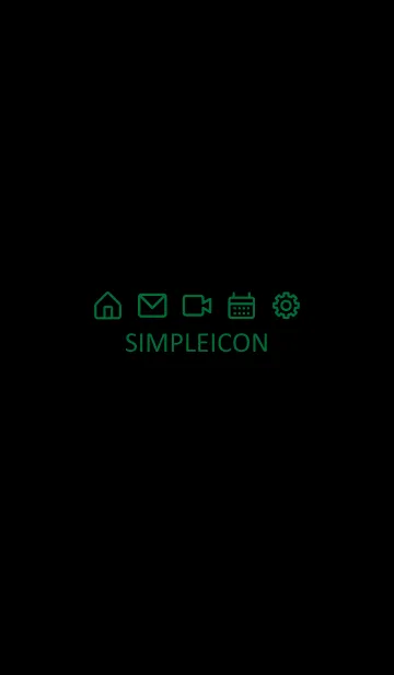 [LINE着せ替え] SIMPLE ICON -BLACK- 29の画像1