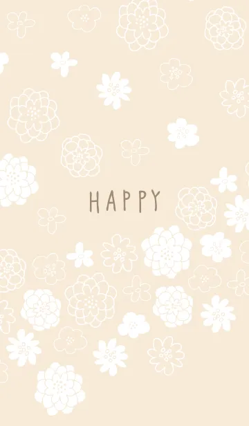 [LINE着せ替え] 大人シンプル白いお花6の画像1