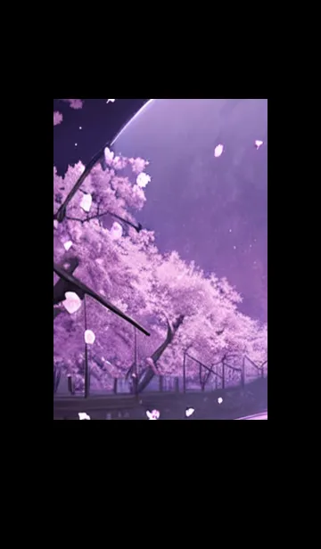 [LINE着せ替え] 月光夜桜#DK120。の画像1