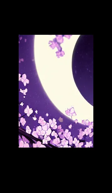 [LINE着せ替え] 月光夜桜#DK118。の画像1