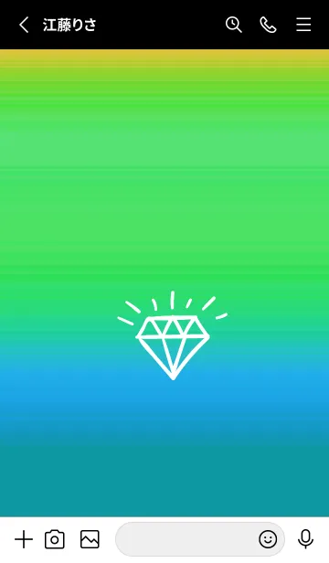 [LINE着せ替え] グラデーション ダイアモンド  228の画像2