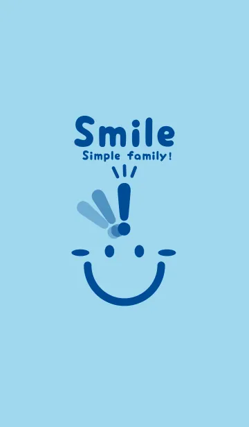 [LINE着せ替え] スマイル＆ヒラメキ スカイブルーの画像1