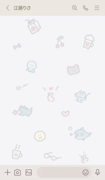 [LINE着せ替え] 指ハート2♥ウィスタリア07_1の画像2