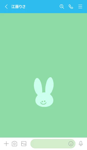 [LINE着せ替え] ホワイト ラビット 100の画像2