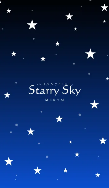 [LINE着せ替え] - Starry Sky Sunny Blue -の画像1