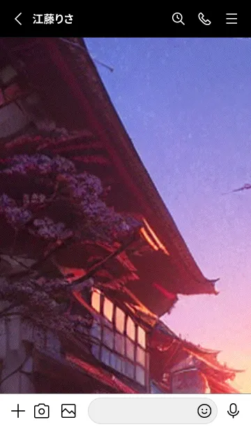 [LINE着せ替え] 和の夜桜#DL014。の画像2